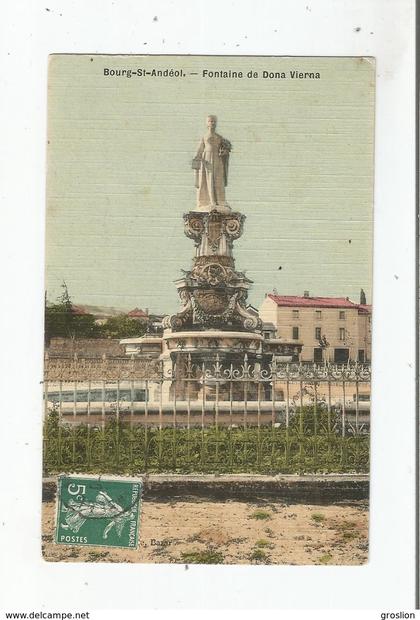 BOURG SAINT ANDEOL (ARDECHE) FONTAINE DE DONA VIERNA
