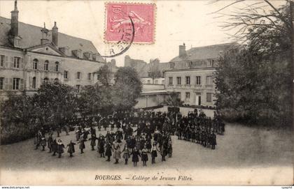 Bourges - College de Jeune Fille - CPA