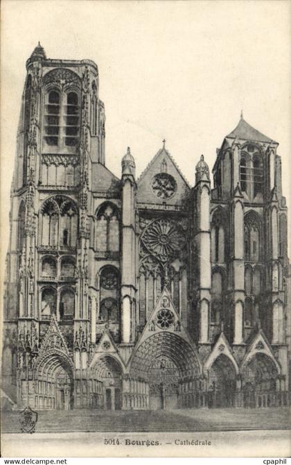 CPA Bourges Cathedrale