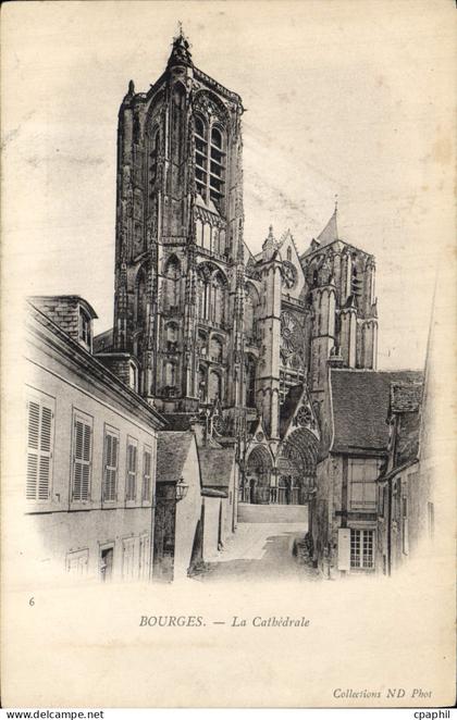 CPA Bourges La Cathedrale