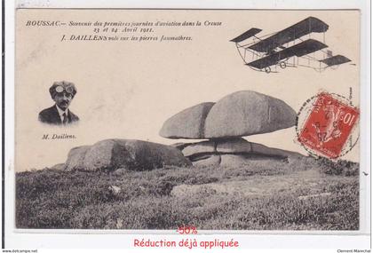 BOUSSAC : souvenir des premières journées d'aviation dans la creuse 23 et 24 avril 1911 J.Daillens - Très bon état