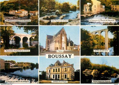 CPM Boussay Loire Atlantique Le moulin et la chaussee de Bapaume Sevre Le pont de Chevalier
