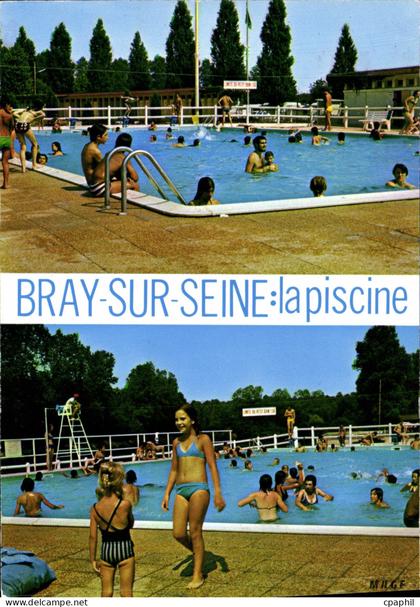 CPSM Bray sur Seine (Seine et Marne) La Piscine