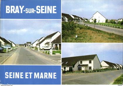 CPSM Bray sur Seine (Seine et Marne) Le Quartier Huchelot