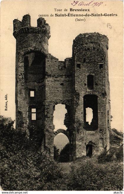 CPA Tour de BRESSIEUX canton de St-ÉTIENNE-de-St-GEOIRS (392088)