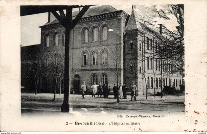 CPA Breteuil L'hopital militaire