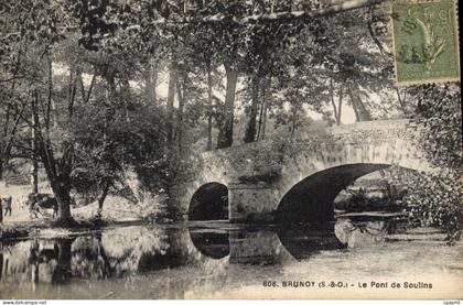 CPA Brunoy S et O le Pont de Soulins