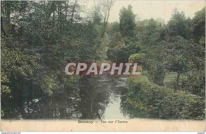 CPA Brunoy vue sur l'Yrres
