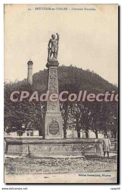 CPA Bruyeres en Vosges Fontaine Stanislas