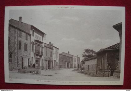 66 Cabestany 1940 La Route de St Nazaire peu animée éditeur Labouche n°XO 147 dos scanné