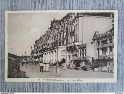 Cpa Cabourg (14) le grand hôtel