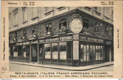 CPA PARIS 2e - Restaurants Italiens Poccardi (57588)