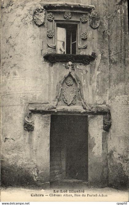 CPA Cahors Chateau Alban Rue Du Portail Alban