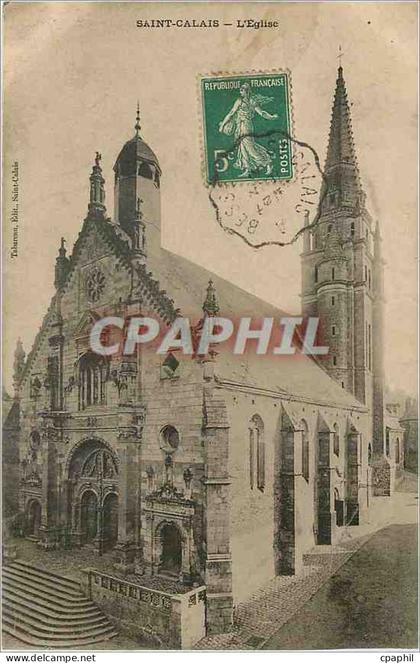 CPA Saint Calais l'eglise