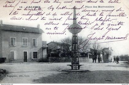69 / CALUIRE ET CUIRE - Place des Marronniers (tramway électrique ) / RARE