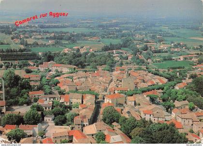 84 CAMARET SUR AIGUES VUE AERIENNE DU VILLAGE