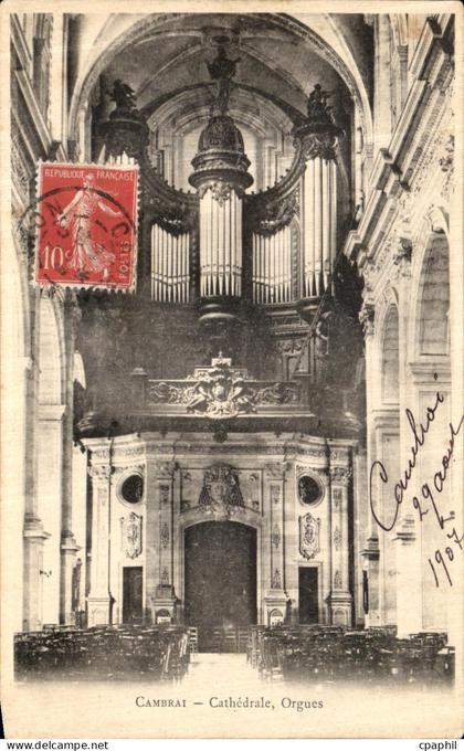 CPA Cambrai Cathedrale Orgues
