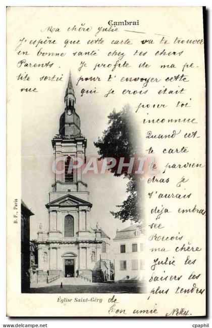 CPA Cambrai Eglise Saint Gery