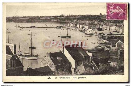 CPA Cancale Vue generale Bateaux