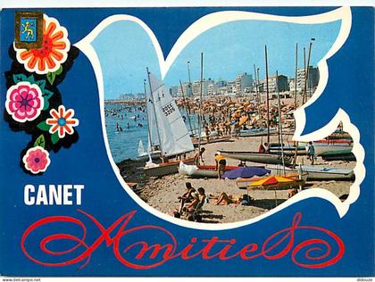 Carte Postale - 66 - Canet Plage - La Plage - Scènes de Plage - CPM - Voir Scans Recto-Verso - Poscard - Carta Postal -
