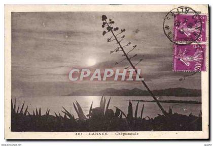 CPA Cannes Crepuscule