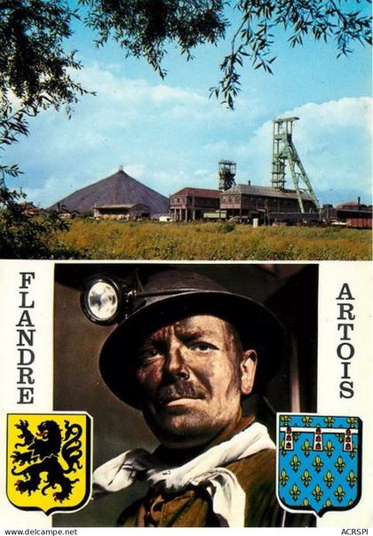 flandre ARTOIS mineur mine puits 16 (scan recto-verso)MA1990Ter