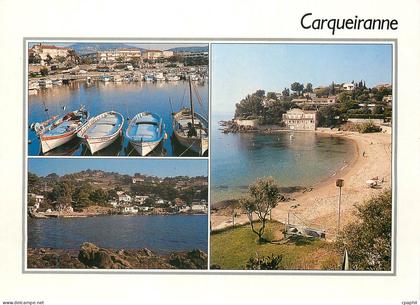 CPM Carqueiranne Var Le port des salettes Coupereau Plage du Pradon