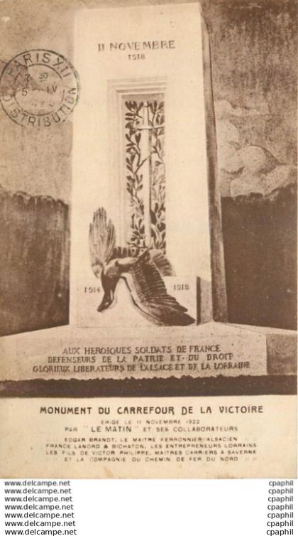 CPA Monument du Carrefour de la Victoire
