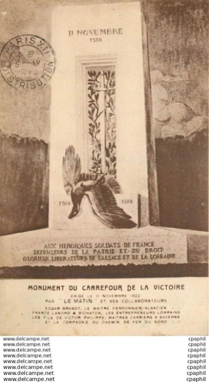 CPA Monument du Carrefour de la Victoire