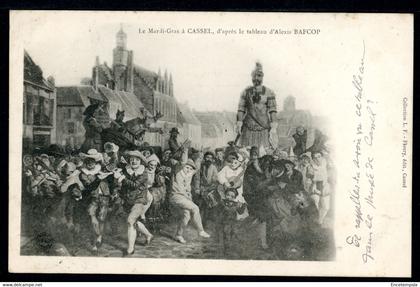 CPA - Carte Postale - France - Cassel - Le Mardi Gras à Cassel - D'après le tableau d'Alexis Bafcop - 1905 (CP19576)