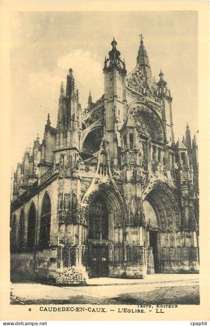 CPA Caudebec en Caux L'Eglise