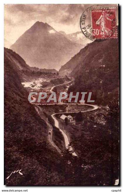CPA Cauterets H P route de Pierrefitte a Cauterets le Limacon