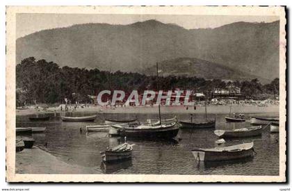CPSM Cavalaire sur Mer Le port et la plage