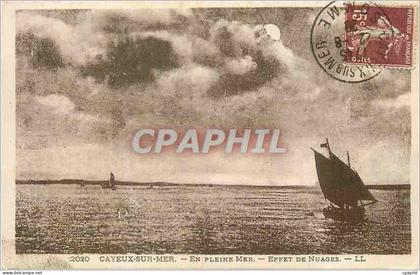 CPA Cayeux sur mer en pleine Mer effet de nuage Bateau