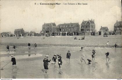 CPA Cayeux sur Mer Les Enfants a Mer basse