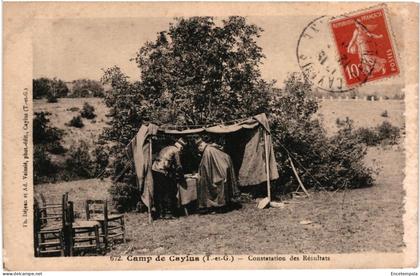 CPA   Carte Postale  France Caylus  Camp Constatation des résultats   VM107602ok