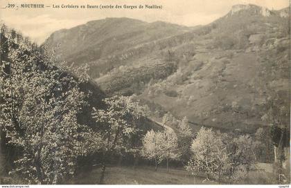 CPA Mouthier Les Cerisiers en Fleurs (Entree des Gorges de Noailles)