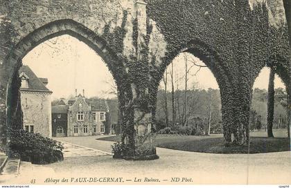 CPA 43 abbaye des vaux de cernay les ruines