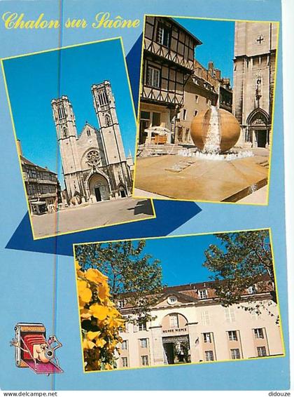 Carte Postale - 71 - Chalon sur Saone - Multivues - Flamme Postale de Chalon sur Saone - CPM - Voir Scans Recto-Verso -