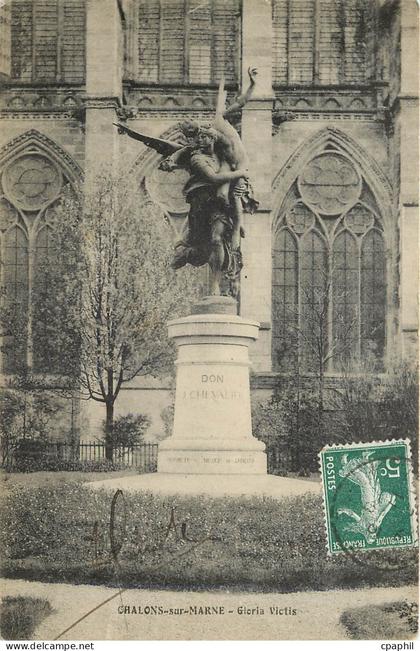 CPA Chalons sur Marne Gloria Victis
