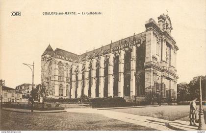 CPA Chalons sur Marne La Cathedrale