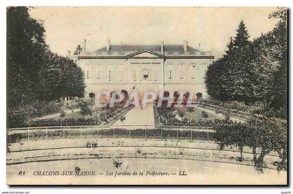 CPA Chalons sur Marne Les Jardins de la Prefecture