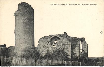 CPA Chalus Hte Vienne Ruines du Chateau feodal