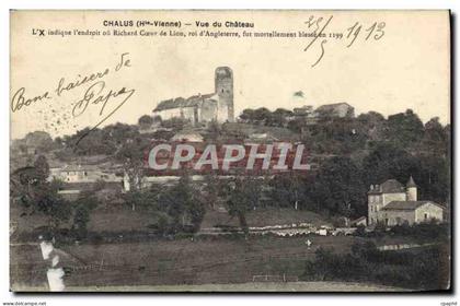 CPA Chalus Hte Vienne Vue du Chateau