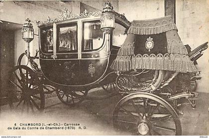 Carte Postale Ancienne - 41 - Chambord - Carrosse de Gala du Comte de Chambord - CPA - Voir Scans Recto-Verso - Poscard