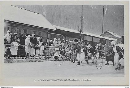 74 - CHAMONIX Mont-blanc - Gymkana - CPA MONNIER n° 48