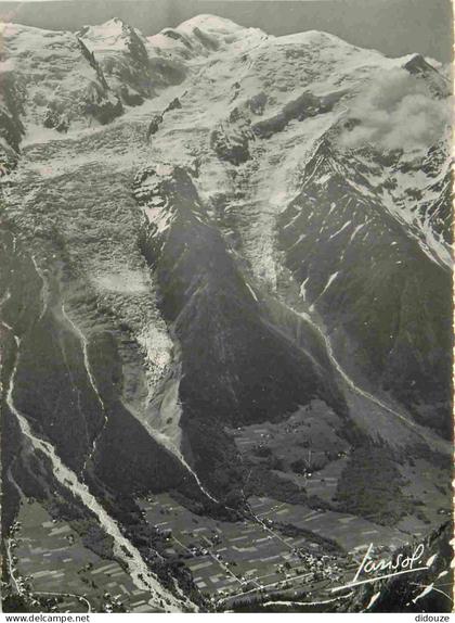 Carte Postale - 74 - Chamonix-Mont-Blanc - Le Mont-Blanc du Tacul Le glacier des bossons le Mont-Blanc et le Dôme du Goû