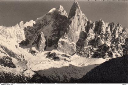 Chamonix-Mont-Blanc 74 - Photographie - Le Dru - La Verte - Photographie Fumex
