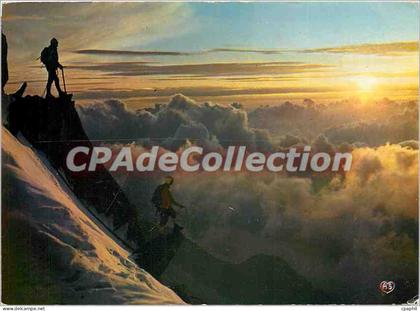 CPSM Chamonix Mont Blanc Coucher de Soleil sur la mer de nuages