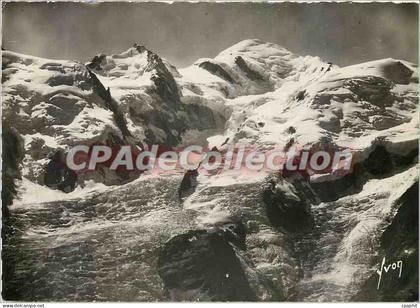 CPSM Chamonix Mont Blanc (Hte Savoie) les grands Mulets et le Mont Blanc